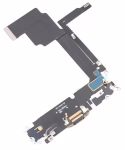Flex for iPhone 15 Pro Max for charging connector with microphone Blue Titanium original (used Grade A)