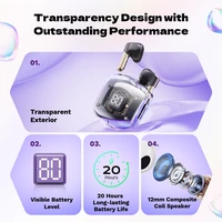 Rock Bluetooth austiņas TWS Air Bubble rozā