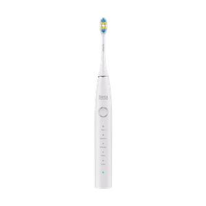 TEESA SONIC 2 skaņas zobu birste, balta, 5 režīmi, ceļojumu futrālis, USB-C
