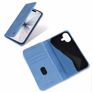 Wonder Smart maciņš iPhone 17 miglas zils
