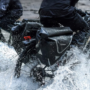 Rockbros AS-001-3BG ūdensizturīga 20L velosipēda bagāžnieka soma - melna