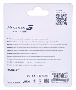 PATRIOT USB zibatmiņa Xporter 3 128GB Type A USB 3.2