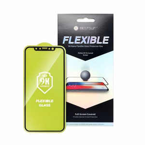 Bestsuit Elastīgs Hibrīda Stikls 5D Apple iPhone 12 mini melns