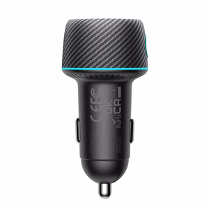 60W USB-C USB-A auto lādētājs Joyroom JR-CCN01 - melns