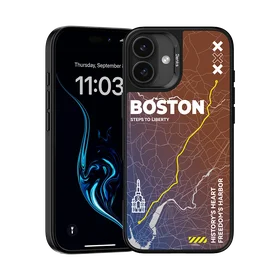 Benks Dynamic City Boston viedtālruņa apvalks Iphone 16