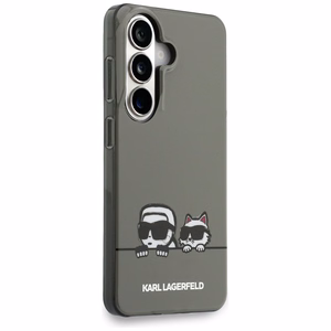Karl Lagerfeld maciņš IML Peekaboo Karl un Choupette MagSafe priekš Samsung Galaxy S26 melns