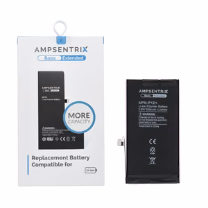 AmpSentrix Basic baterija iPhone 12 / 12 Pro (palielināta ietilpība 3300 mAh)