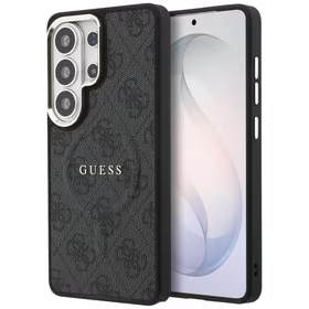 GUESS maciņš for SAMSUNG S26 Ultra GUHMS26LP4MSEGCK (4G Embossed Ring MagSafe) melns