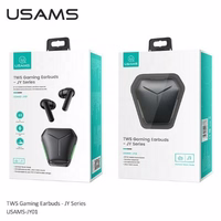 USAMS Austiņas Bluetooth 5.0 TWS JY series spēļu bezvadu melns BHUJY01