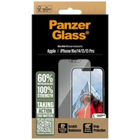 PanzerGlass Ultra-Wide Fit rūdītais stikls iPhone 13 / 13 Pro / 14 / 16e - caurspīdīgs