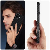 Tech-Protect Ion Carbon Magnētiskais viedtālruņa apvalks iPhone 17 - melns un sudraba