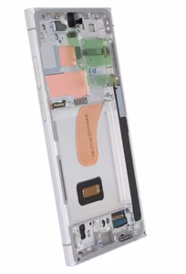 LCD ekrāns Samsung S918 S23 Ultra 5G ar skārienjutīgo ekrānu un rāmi Sky Blue/Lime oriģināls (service pack)