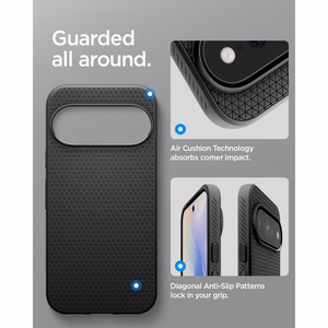 Spigen Liquid Air Mag MagSafe maciņš, paredzēts Google Pixel 11 Pro, matēti melns
