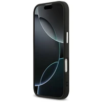 GUESS viedtālruņa apvalks (m) IPHONE 17 ar MagSafe saderīgs PU 4G W/Triangle Logo SL - melns