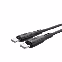 WiWU - Starlink sērijas datu kabelis Wi-C043E USB C uz USB C 30W - melns