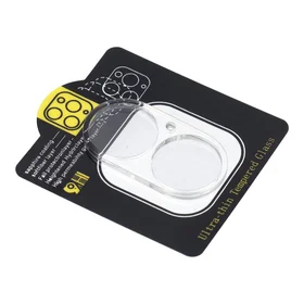 5D pilnas līmes kameras aizsargstikls - iPhone 16 Plus caurspīdīgs