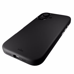 Puro Icon Mag Pro Magnētiskais Silikona viedtālruņa apvalks iPhone 16 - Melna