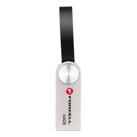 FORCELL F-DATA USB zibatmiņa Metal 64GB USB3.2 Gen 1 (USB A) sudraba