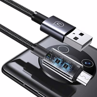 USAMS Kabelis USB na Micro-USB 2A 1,2m Fast Charging tērauda SJ668USB01 (US-SJ668)