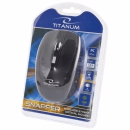 TITANUM TM105K SNAPPER pele RF bezvadu optiskā 1600 DPI labajai rokai