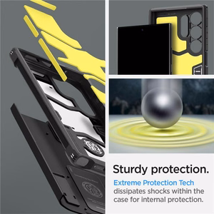 Spigen Tough Armor viedtālruņa apvalks Samsung Galaxy S24 Ultra - melns
