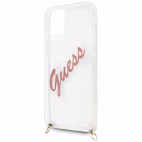 Guess Script Vintage iPhone 12 Pro Max 6.7" apvalks - rozā