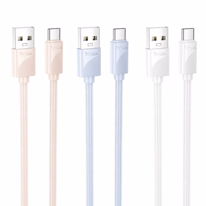 Kabelis USB-A uz USB-C Hoco 3A 1 m X114 balts