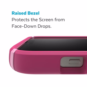 Speck Presidio2 Pro vāciņš ierīcei iPhone 15 Plus / 14 Plus, ar Microban pretmikrobu aizsardzību, “Digital Pink / Blossom Pink / White” krāsu kombinācija