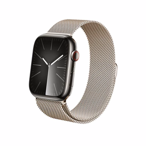 Crong Milano Steel nerūsējošā tērauda siksniņa Apple Watch 38 / 40 / 41 / 42 mm, “Champagne” krāsā