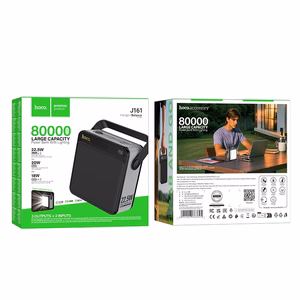 Ārējā baterija Power Bank Hoco J161 22.5W+PD20W 80000mAh melns