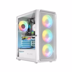 Logic PORTOS ARGB MINIDI USB 3.0 datora korpuss, balts