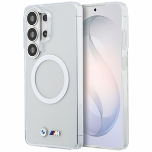 BMW IML Shockproof Metal Logo MagSafe maciņš priekš Samsung Galaxy S26 Ultra caurspīdīgs