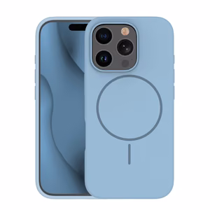 Silikona Īpaši plāns Magnētiskais viedtālruņa apvalks iPhone 12 / 12 Pro 6,1" gaiši zila