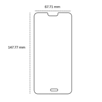 Rūdītais stikls 2,5D Huawei P20 Pro