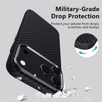 Tech-Protect Ion Carbon Magnētiskais viedtālruņa apvalks iPhone 17 Pro Max - Pelēks/Melns