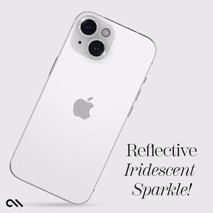 Case-Mate Sparkle Lens Protector kameru lēcu aizsargstikls ierīcei iPhone 15 / 15 Plus, ar “Twinkle” rakstu