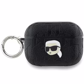 Karl Lagerfeld Monogramma Karl galvas apvalks AirPods Pro 2 - melna