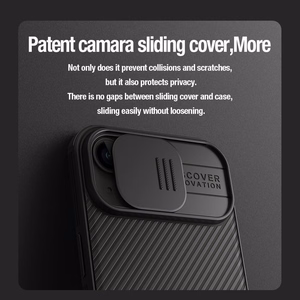 Nillkin CamShield Pro magnētiskais viedtālruņa apvalks iPhone 15 Plus ar kameras aizsardzību - zils
