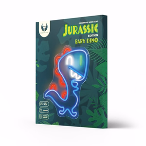 Neon PLEXI LED JURASSIC BABY DINO zils FLNJ01 Forever Light
