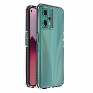 Чехол Spring для Realme 9 Pro силиконовый с рамкой чёрный