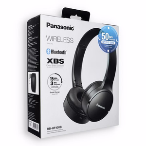Bezvadu austiņas PANASONIC RB-HF420BE XBS (Extra Bass System) melnas