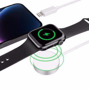 Tech-Protect UltraBoost 2in1 Magnetic Charger with USB-C / Lightning Cables for Apple Watch 1.5m - White