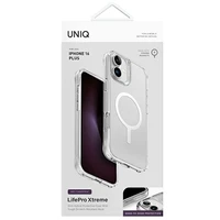 Uniq LifePro Xtreme Magnētiskais Uzlādes viedtālruņa apvalks iPhone 16 Plus - Caurspīdīgs