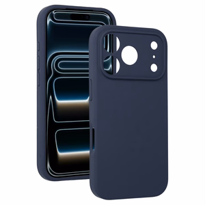 Silikona Lite viedtālruņa apvalks Iphone 17 Pro Max tumši zils