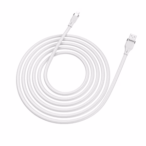 USB kabelis Hoco U72 Lightning 1,2 m silikona balts