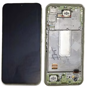 LCD ekrāns Samsung A346 A34 5G 2023 ar skārienekrānu un rāmi Lime oriģināls (used Grade B)