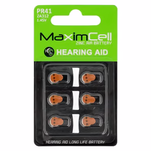 MaximCell batteries hearing aids PR41 - 6pcs