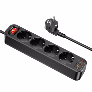 Pagarināšanas lenta Hoco 1,8 m 4 kontaktligzdas + 2 x USB A + USB C QC3.0 PD 3A 20W NS1 balta