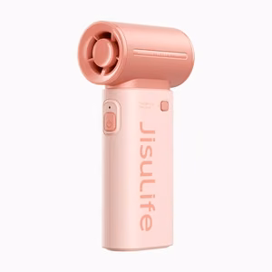 Jisulife Life9 3600 mAh pārnēsājams rokas mini USB ventilators-pūtējs, rozā