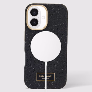 Kate Spade New York Crystal Pave MagSafe - Case for iPhone 16 (Nightfall)
